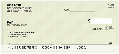 Classic Dotted Stripes Personal Checks | QBR-37