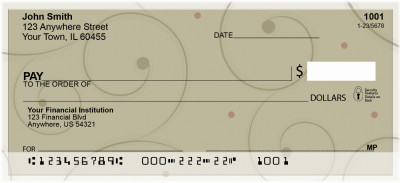 Curl and Swirl Personal Checks | QBR-48