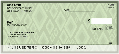 Geometric Diamonds and Stars Personal Checks | QBR-58