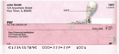 Girly Skull Fun Personal Checks | QBR-59