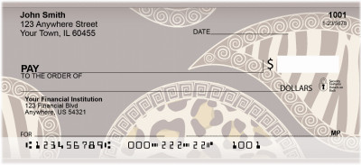 Paisley Animal Prints Personal Checks | QBR-75