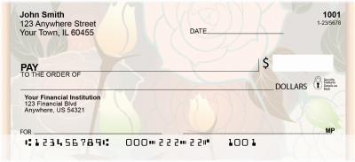 Pastel Garden Personal Checks | QBR-77