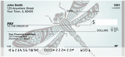 Dragonfly Blues Personal Checks | QBS-07