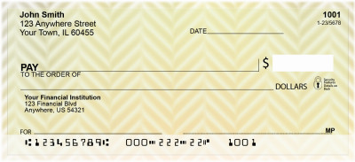 Happiness In Harringbone Personal Checks | QBS-13