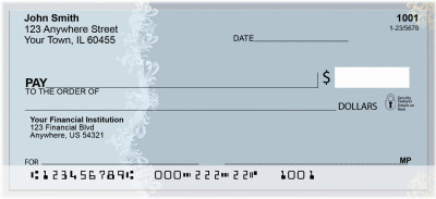 Old World Florish Personal Checks | QBS-25