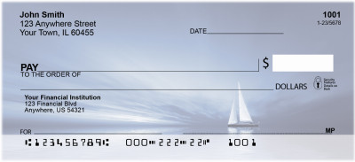 Beachy Blues Personal Checks | SCE-20