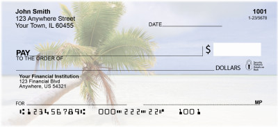 Palms On Beach Personal Checks | SCE-54