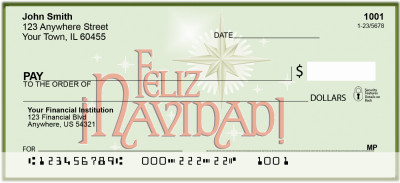 Feliz iNavidad Personal Checks | XMS-30
