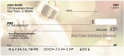 May Your Holidays Glisten Personal Checks | XMS-54