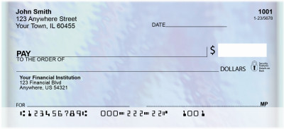 Retro Shimmer Personal Checks | ZABS-22