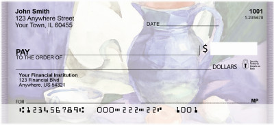 Tuscan Inspired Watercolor Personal Checks | ZABS-43