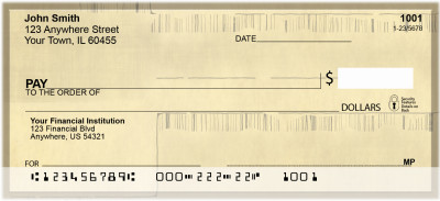 Bar Code Abstractions Personal Checks | ZABS-47