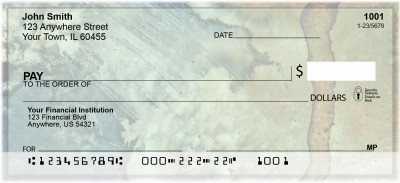 Watercolors On Canvas Personal Checks | ZABS-49