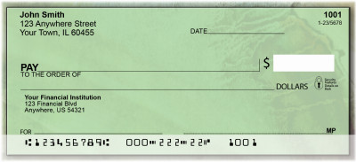 Green Acrylics Personal Checks | ZABS-50