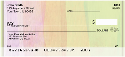 Pastel Brushstrokes Personal Checks | ZABS-53