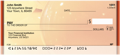 Colorful Gold Lights Personal Checks | ZABS-69