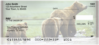 Bears in the Wild Personal Checks | ZANI-10