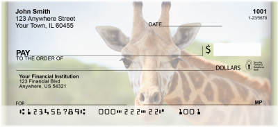 Giraffes Personal Checks | ZANI-27