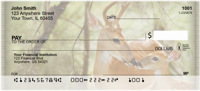 Deer in Four Seasons Personal Checks | ZANI-59