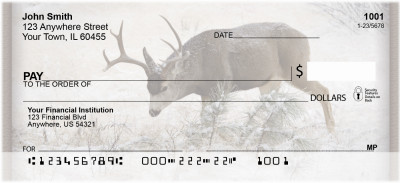 Deer in Winter Personal Checks | ZANI-60