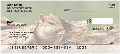 Chipmunks In Woods Personal Checks | ZANJ-28