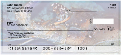 Lobsters In Ocean Bottom Personal Checks | ZANJ-40
