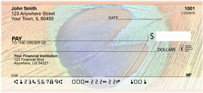 Peacock Pride Personal Checks | ZANJ-51