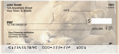 Sleeping Animals Personal Checks | ZANJ-96