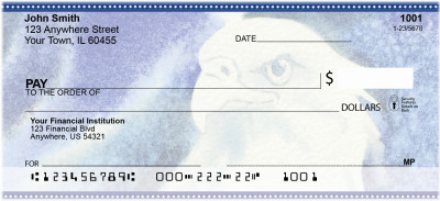 American Eagle In Watercolor Personal Checks | ZANK-06