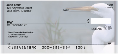 Great White Egret Personal Checks | ZANK-45