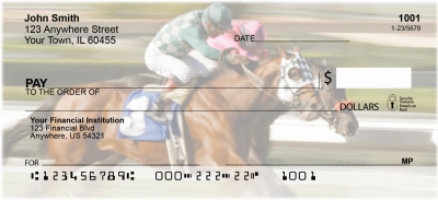Racing The Ponies Personal Checks | ZANK-50