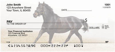 Black Stallions Personal Checks | ZANK-52