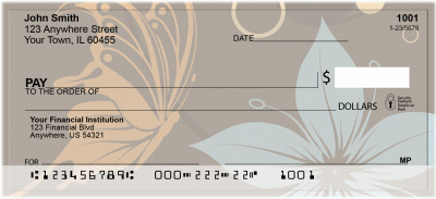 Designer Butterflies Personal Checks | ZANK-69