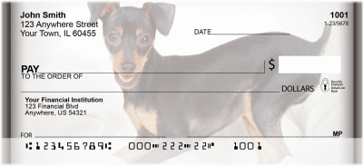Fun Miniature Pinscher Personal Checks | ZDOG-27