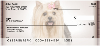 Yorkies Personal Checks | ZDOG-34