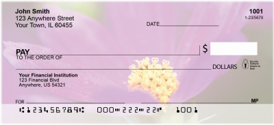Blooming Closeups Personal Checks | ZFLO-05
