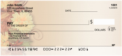 Fall Mums In Bloom Personal Checks | ZFLO-33