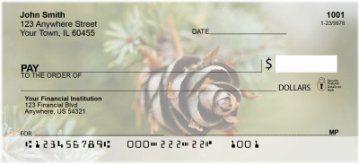 Pinecones A Plenty Personal Checks | ZFLO-66