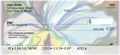 Romantic Watercolor Orchids Personal Checks | ZFLO-75