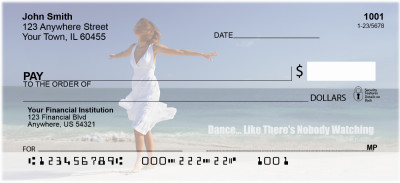 Dance Like No One's Watching Personal Checks | ZFUN-28
