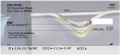 Melted Glass Personal Checks | ZGEO-78