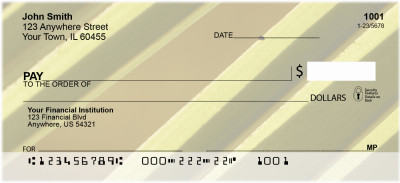 Abstract Black Gold Personal Checks | ZGEO-79
