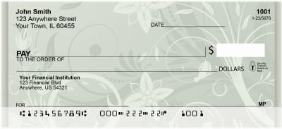 Filigree Flowers Personal Checks | ZGEP-05
