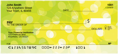 Dotted Yellow Butterflies Personal Checks | ZGEP-12
