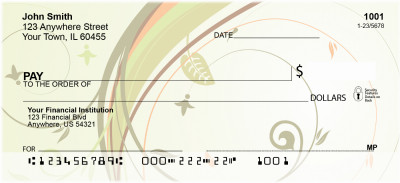 Tropical Filigree Foliage Personal Checks | ZGEP-42