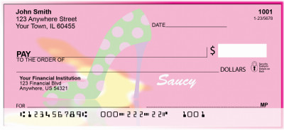 Hot Pink And Saucy Personal Checks | ZGIR-10