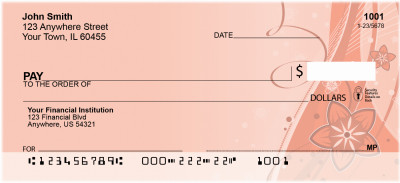 Filigree Floral And Lace Abstract Personal Checks | ZNAT-70