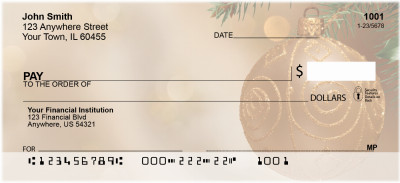 Christmas - Golden Simplicity Personal Checks | ZXMS-25