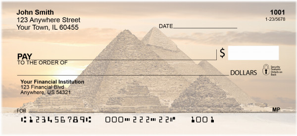 Egyptian Monuments Personal Checks | AFR-11