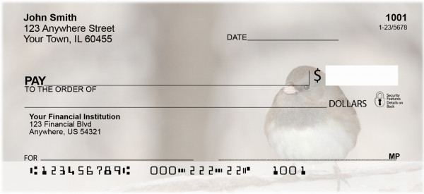 Sparrow In Winter Personal Checks